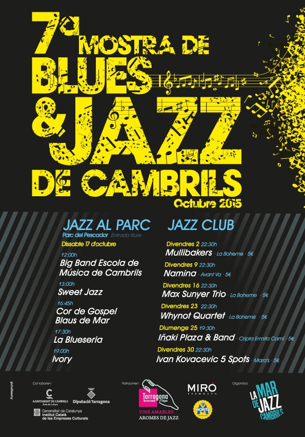 Cartell 7a mostra Blues & Jazz de Cambrils